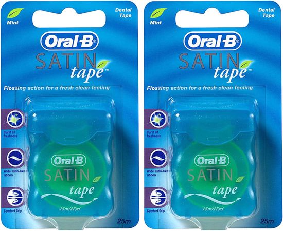 Oral-B zubne trakice Satin Tape Mint, 2 x 25 m