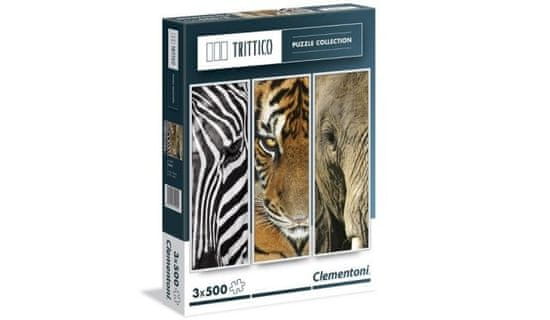 Clementoni puzzle Afrika Trittico 3x500