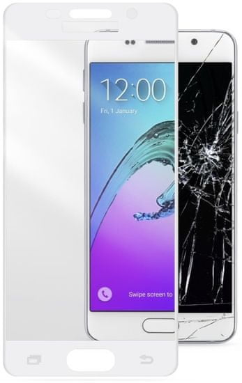 CellularLine zaštitno staklo Capsule za Samsung Galaxy A3 (2016), bijelo