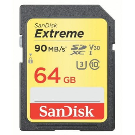 SanDisk memorijska kartica SDXC Extreme, 64 GB