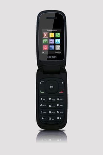 Beafon GSM telefon C200 Flip DS, crni