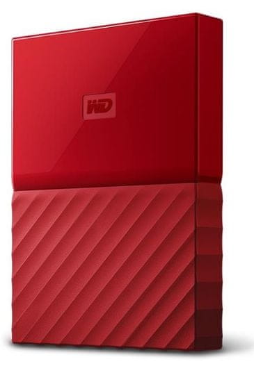 Western Digital vanjski tvrdi disk My Passport 1 TB, crveni (WDBYNN0010BRD-WESN)