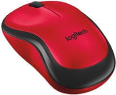 Logitech računalni miš M220 Silent, crveni