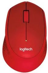 Logitech miš M330 Silent Plus, crveni