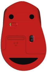 Logitech miš M330 Silent Plus, crveni