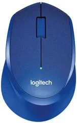 Logitech miš M330 Silent Plus, plavi