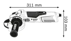 BOSCH Professional kutna brusilica GWS 17-125 CI (060179G002)