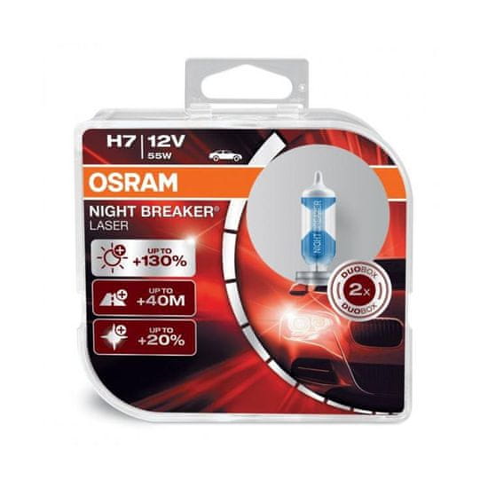 Osram par žarulja 12V-H7-55W Night Breaker Laser +130%