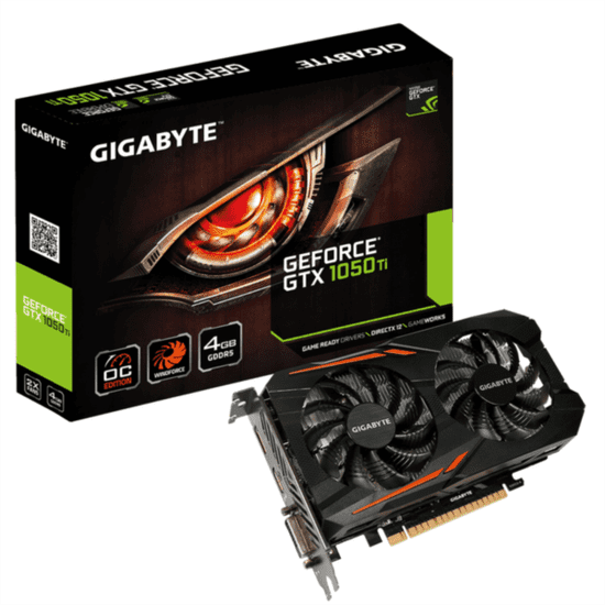 Gigabyte grafička kartica GTX 1050 Ti OC, 4GB GDDR5, PCI-E 3.0