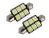 žarulja LED 12V C5W 36mm 6xSMD 5050, bijela, par
