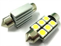 MLine žarulja LED 12V C5W 36mm 6xSMD 5050, alu-kućište, bijela, par