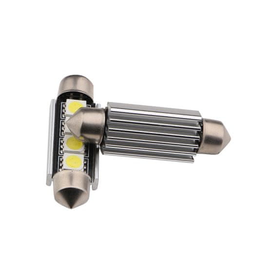 MLine žarulja LED 12V C5W 42mm 4xSMD 5050 CANBUS, bijela, par