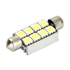 MLine žarulja LED 24V C5W 42mm 8xSMD 5050, bijela, par