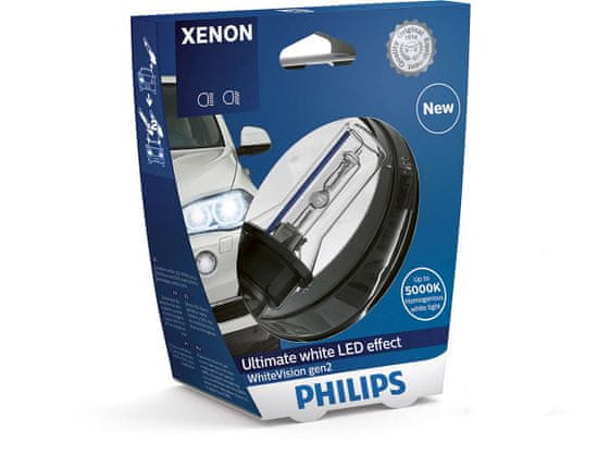 Philips žarulja Xenon D1S White Vision gen2