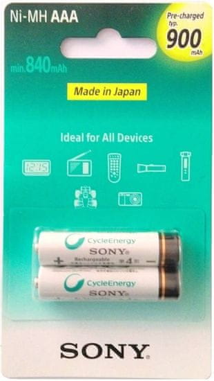 Sony punjiva baterija AAA, 2 komada, 900mAh