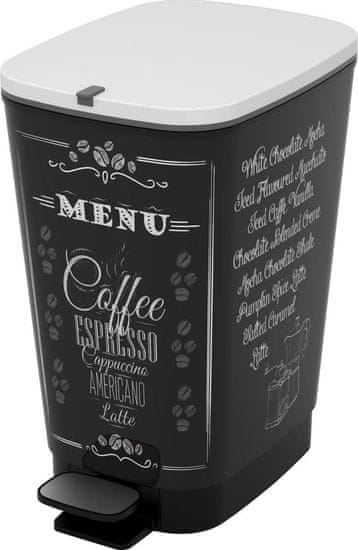 Kis koš za smeće Chic Bin Coffee Menu, 35 l