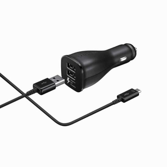 Samsung dupli automobilski punjač & podatkovni kabel USB 2.0 microUSB (EP-LN920BBEGWW)