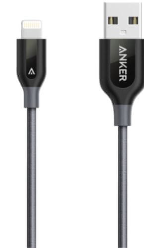 Anker lightning kabel, Powerline+, 0,9 m, crni