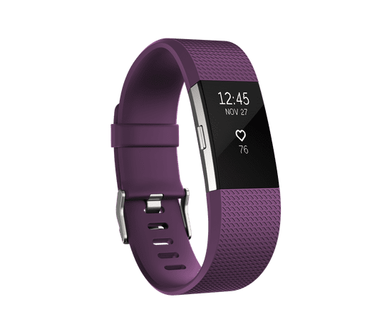 Fitbit aktivna narukvica Charge 2, Plum/Silver, Small