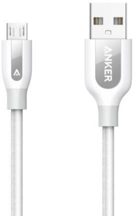 Anker microUSB kabel Powerline+, 0,9 m, bijel
