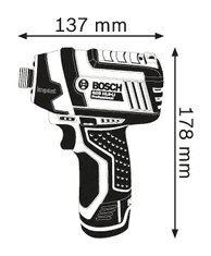 BOSCH Professional GDR 12V-105 akum. rotirajući udarni odvijač(06019A6901)