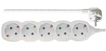 EMOS P0523R produžni kabel 3 m, 5 utičnica, PVC, 1,5 mm2, bijeli