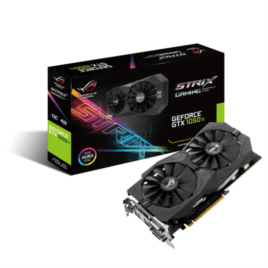 ASUS grafička kartica STRIX GTX 1050 Ti, 4GB GDDR5, PCI-E 3.0 (STRIX-GTX1050TI-O4G-GAMING)