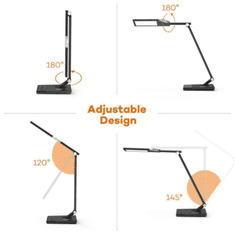 TaoTronics stolna svjetiljka Touch Control LED DL16, siva/crna
