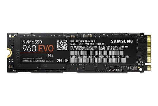 Samsung SSD disk 960 EVO NVMe, 250GB M.2