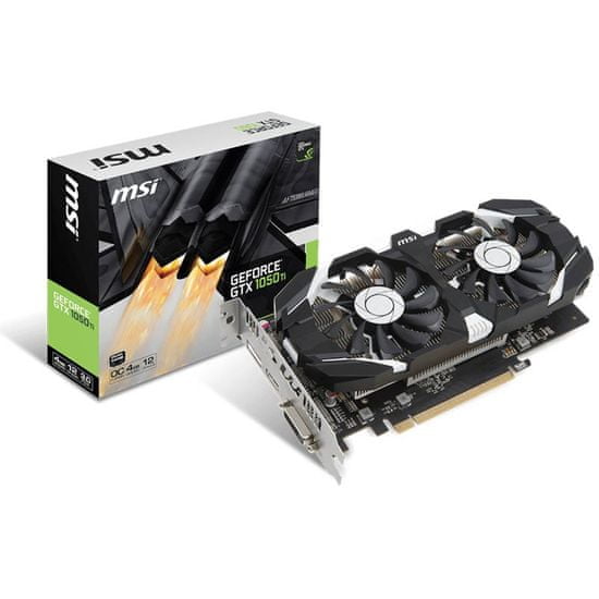 MSI grafička kartica GeForce GTX 1050 TI 4GT OC, 4GB GDDR5