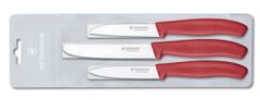 Victorinox set 3 noža za povrće 6.7113.3, crveni