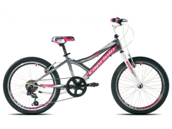 Capriolo dječji brdski bicikl MTB Diavolo 200 11.5, sivo-rozi