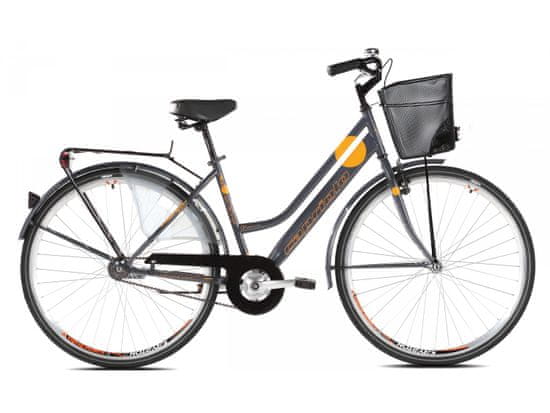 Capriolo gradski bicikl Amsterdam Lady 17, sivo-narančasti