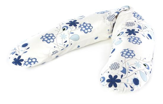 Theraline jastuk za dojenje, bijeli s plavim cvijećem