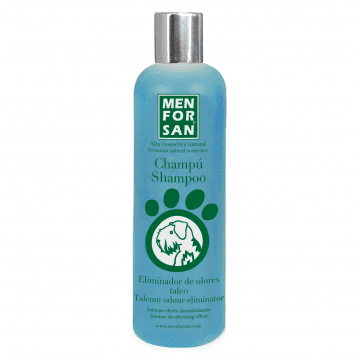 Menforsan Přírodní šampon s vůní pudru eliminující zápach srst