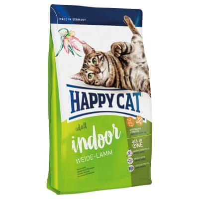 Happy Cat suha hrana za odrasle mačke Indoor, janjetina s pašnjaka, 10 kg
