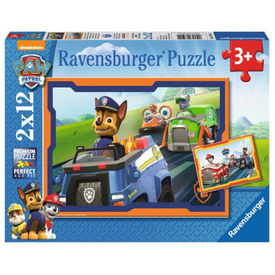 Ravensburger slagalica Šape u ophodnji i utrci, 2 x 12 komada (7591)