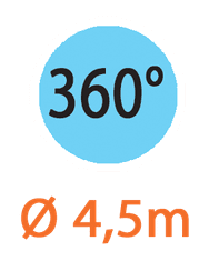 Claber mikro-raspršivač, podesivi 360 °, 5/1 (91249)