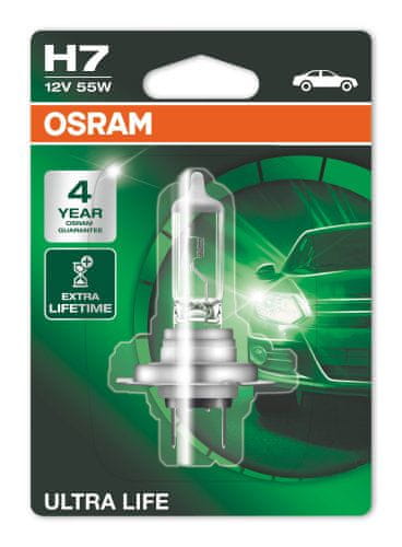 Osram žarulja 12V H7 55W Ultralife (blister)