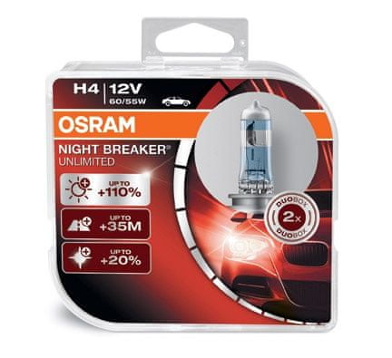 Osram par žarulja H4 - 60/55W - 12V Night Breaker Unlimited