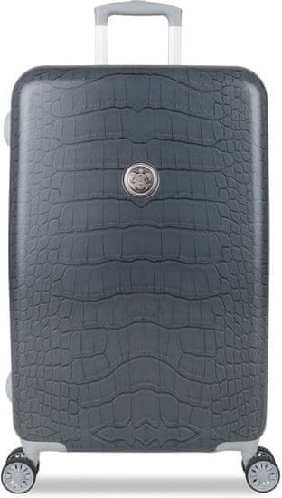 SuitSuit putni kovčeg Grey Diamond Crocodile, M, sivi