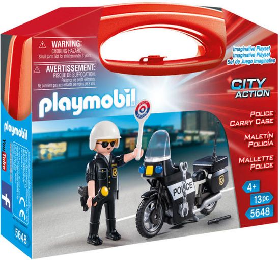 Playmobil 5648 Policajac na motoru s kutijom