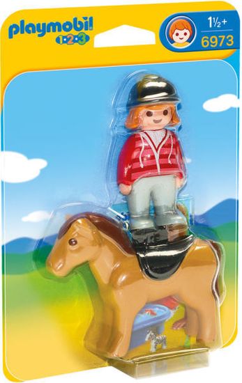 Playmobil jahač s konjem, 6973