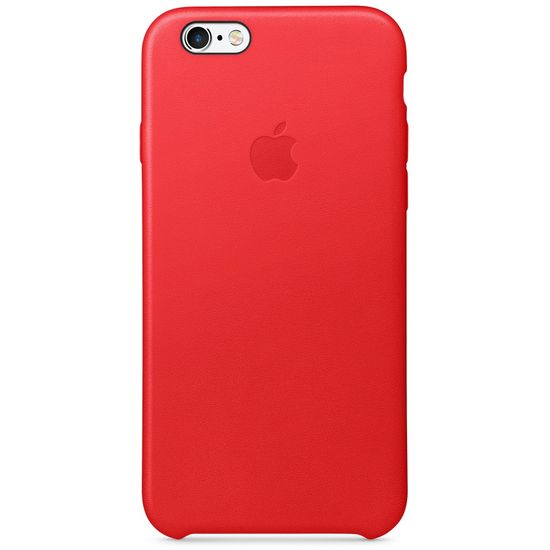 Apple kožna maska za iPhone 6s, crvena