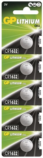 GP baterija CR1632, 5 komada