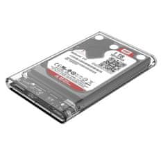Orico vanjsko kućište za HDD/SSD diskove 6,35cm (2,5"), transparentno
