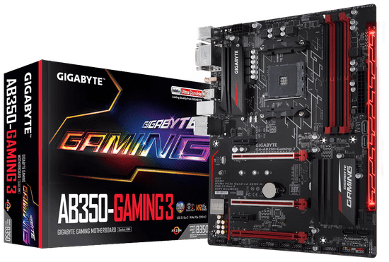 Gigabyte matična ploča GA-AB350-GAMING 3, DDR4, SATA3, USB3.1Gen2, AM4 ATX