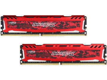 Crucial Ballistix Sport LT Red 16GB (2x8GB) DDR4 2400 (BLS2C8G4D240FSE)