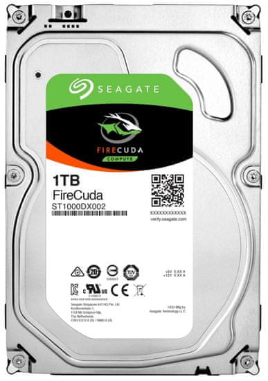 Seagate hibridni disk FireCuda 1 TB, 8,89 cm (3,5), SATA3, 7200, 64 MB