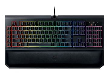 Razer tipkovnica BlackWidow Chroma V2 Green Switch, US HR g, crna